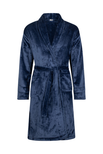 Elen Szlafrok damski polarowy ByShelly - granat