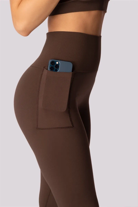 Base legginsy damskie Mona caffe