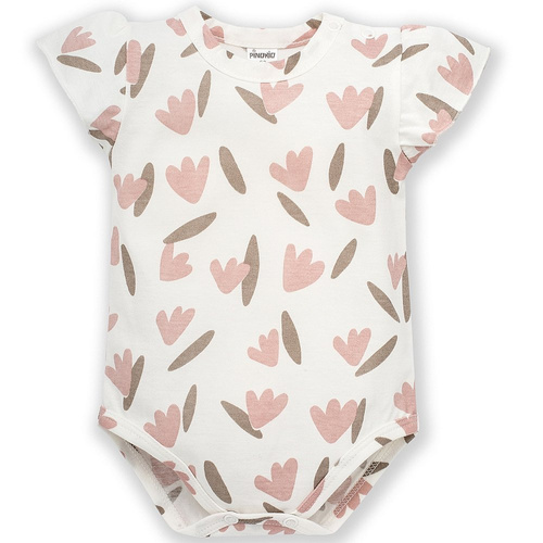 Body z krótkim rękawem "Tiny Flowers" Pinokio - ecru