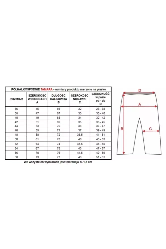 6291 Tamara półhalkospodnie damskie Mewa ecru