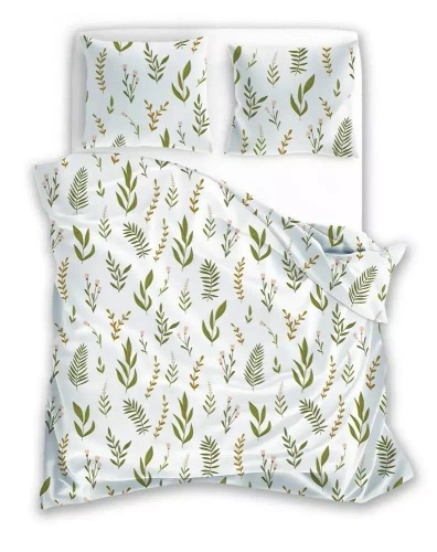 Harmony 2 Pościel z mikrofibry liście Faro zielony