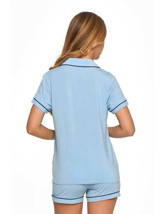 PDD4900-022 Piżama damska z krótkim rękawem Moraj - niebieski