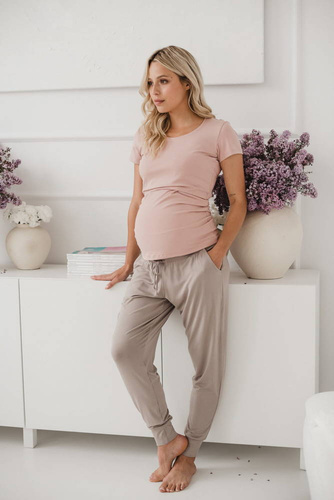 Milk Shirt bluzka ciążowa i do karmienia Milk&Love mellow rose