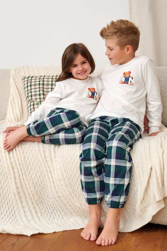 Piżama Dziecięca Doctor Nap 7515 Teddy 100% Bawełna Długa