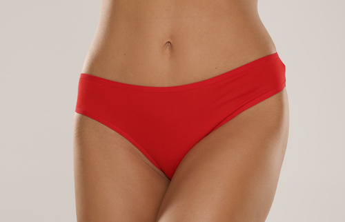 004 Limited Figi damskie De Lafense – klasyczne, niski stan, wiskoza - czerwony