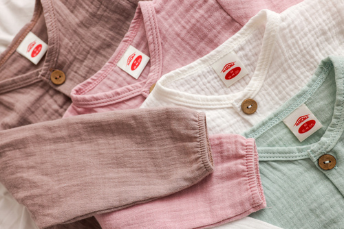 02235BST "Just Muslin" Pajac muślinowy Makoma turkusowy