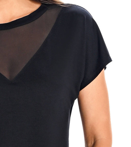 219201 Cora Bluzka damska bambusowa Teyli - czarny