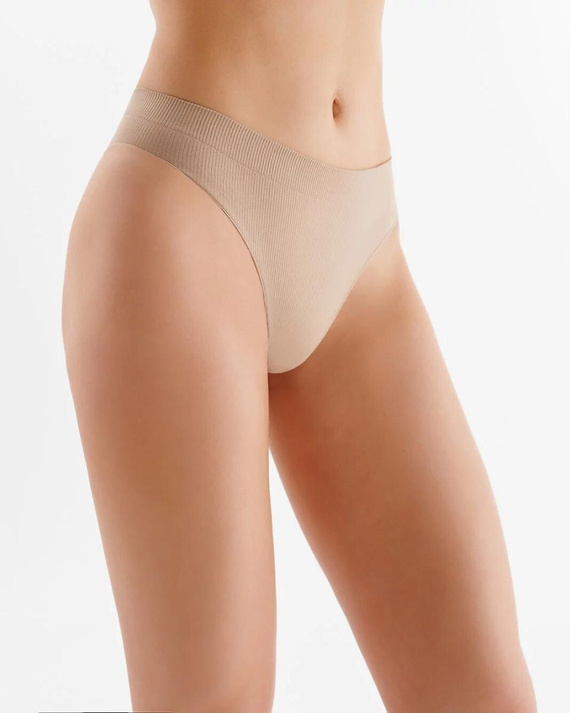 Figi S110 Gabriella natural bezszwowe brazyliany prążkowane komfort dopasowanie