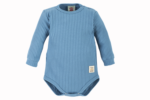03234DRJ "Natural Harmony" Body niemowlęce z długim rękawem Makoma jeans
