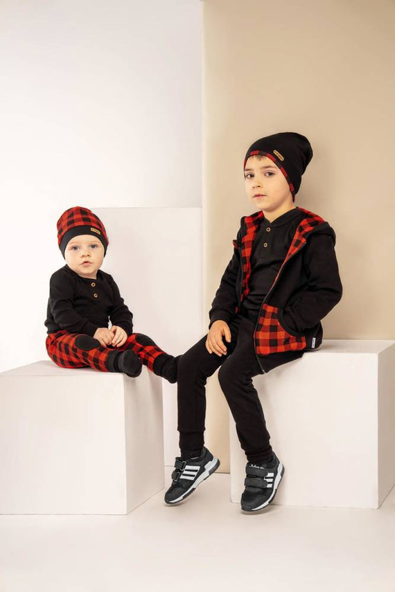 163547 Body z długim rękawem "Magia Świąt" Nicol - czarny