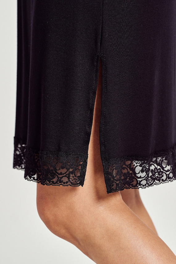 3118 Mercy Koszula nocna Taro-czarny