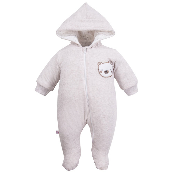 Run & Fun Pajac dresowy z kapturem Eevi - beżowy