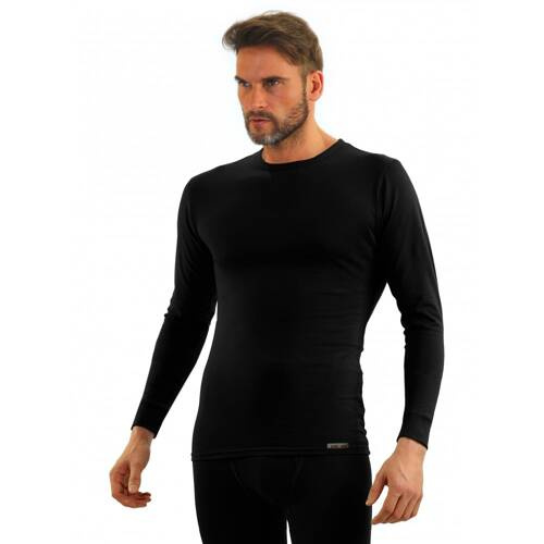 123 Koszulka z długim rękawem Sesto Senso- czarny