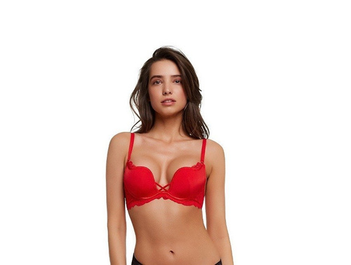 36121 Delis  Biustonosz push-up Henderson beżowy