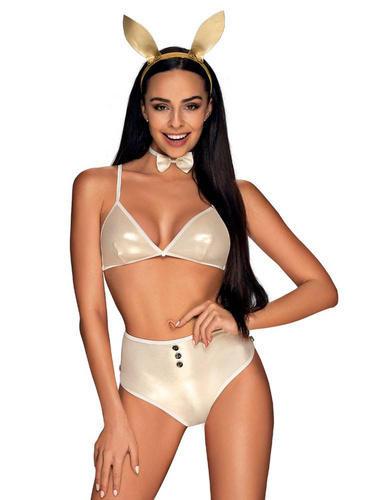 Neo Goldes Seksowny Komplet damski Obsessive złoty +