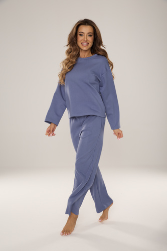 886 Butter Dres damski De Lafense – homewear z dzianiny „masełko”, jeans