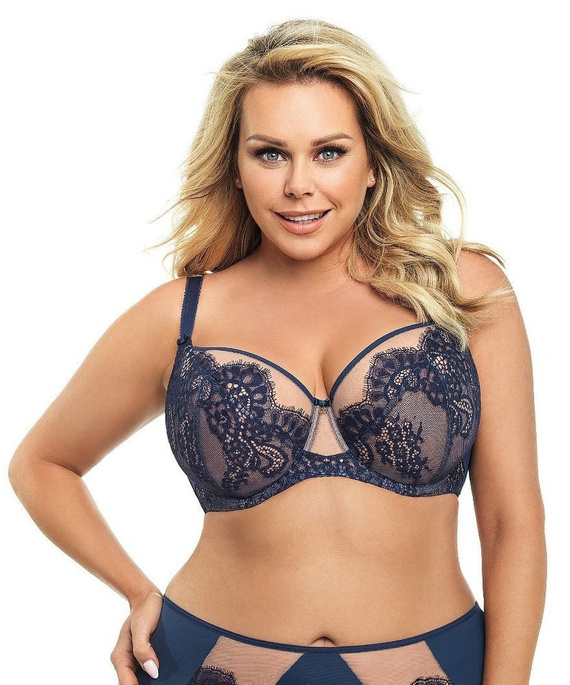 K 579 Dakota Biustonosz miękki Gorsenia - granatowy