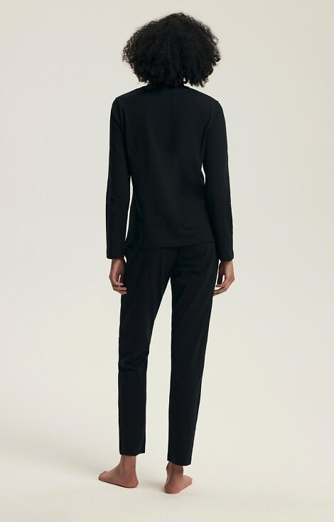 43727 Dairoku Piżama damska Henderson  czarna – bawełna, dł. rękaw i spodnie