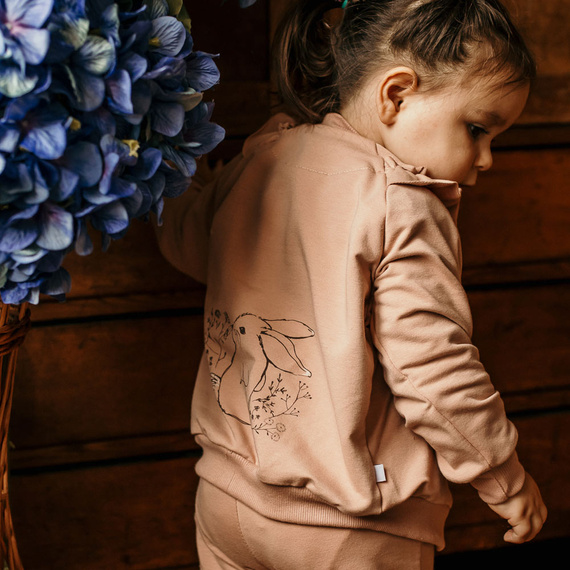 Bloom Komplet dresowy z falbanką Eevi - beżowy