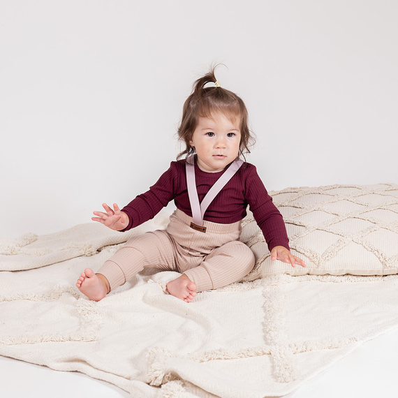 215017 Spodnie na szelkach "Eddy" Nicol - beżowy