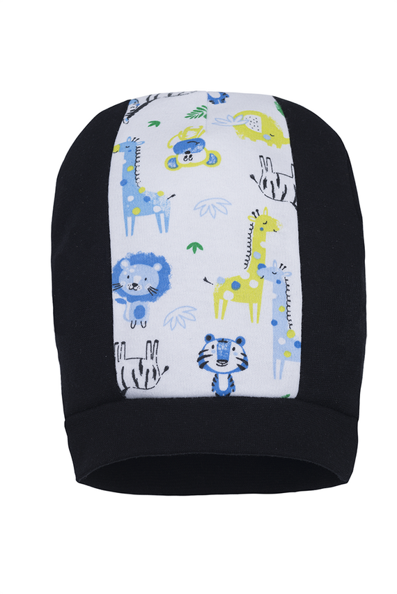 Czapka niemowlęca "WILD WORLD"  Makoma druk