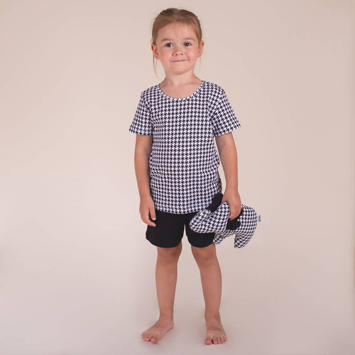 198037 Komplet bluzka kr. rękaw + spodenki Viki Nicol