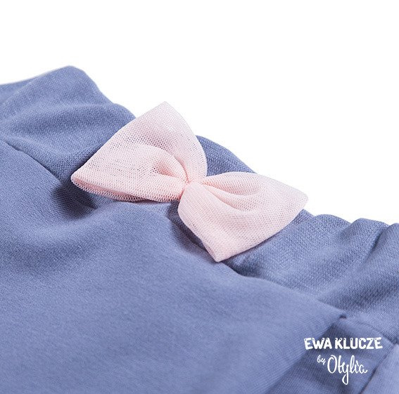 Spodenki niemowlęce "LITTLE CHAMPION" dla dziewczynki Ewa Klucze jeans