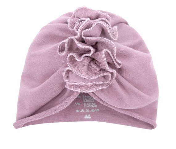 Czapka Turban dla dziewczynki "Simply Comfy" Ewa Klucze szary