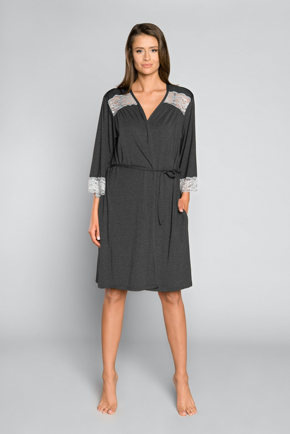 Sonata Szlafrok Damski Italian Fashion ciemny melanż 