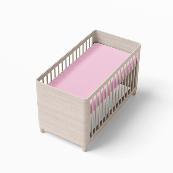 Prześcieradło dziecięce bawełniane Eevi - różowy