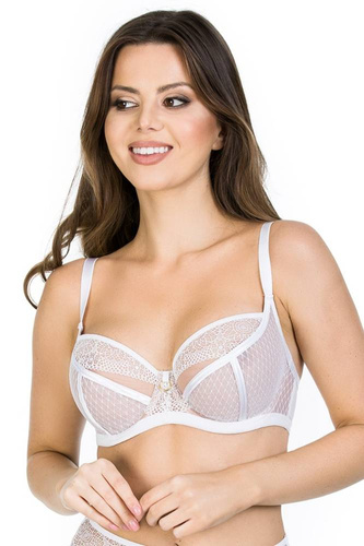 19057 Dots Biustonosz soft Mediolano biały