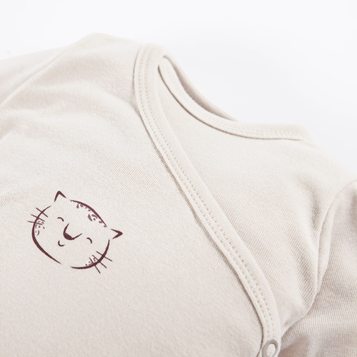 Animals Body rozpinane z długim rękawem Eevi - jasny beżowy