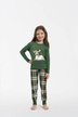 piżama dziecięca zielona