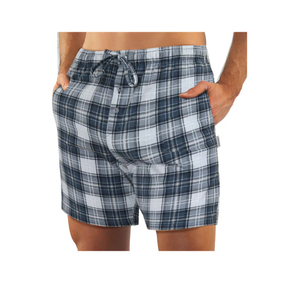 2576/42 Rozpinana Piżama Męska, krótkie spodenki Sesto Senso - granatowy