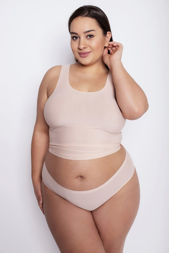 Flexi-One Figi Damskie Plus Size Julimex beżowy
