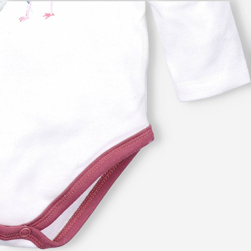 ABN-2970/ECR Flamings Body z bawełny organicznej Nini ecru