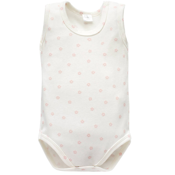 Lovely Day Body na ramiączkach Pinokio - ecru kwiaty