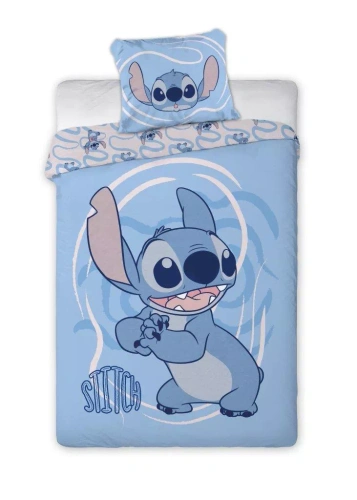 Pościel Lilo i Stitch Faro 100% bawełna miękka pościel dziecięca niebieska 