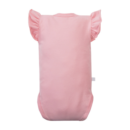 Body niemowlęce Cherry Eevi wisienki bawełna krótki rękaw-różowe