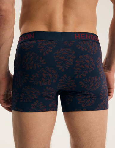 Bokserki Męskie Henderson 45486 Fawn 2-Pak Bawełniane z Szeroką Gumą Logo