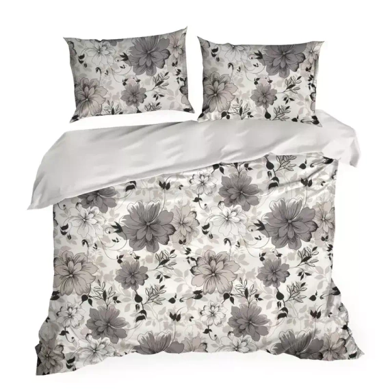Spring 09 Kwiaty pościel satynowa Eurofirany bialy