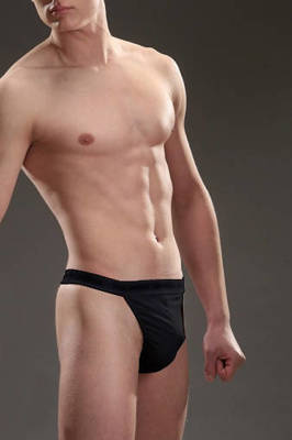 High Emotion Stringi męskie Cornette czarny