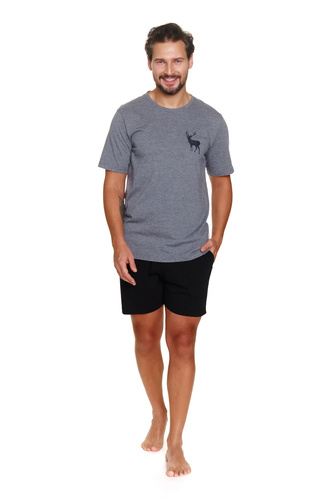 7235 Piżama Męska Doctor Nap - dark grey