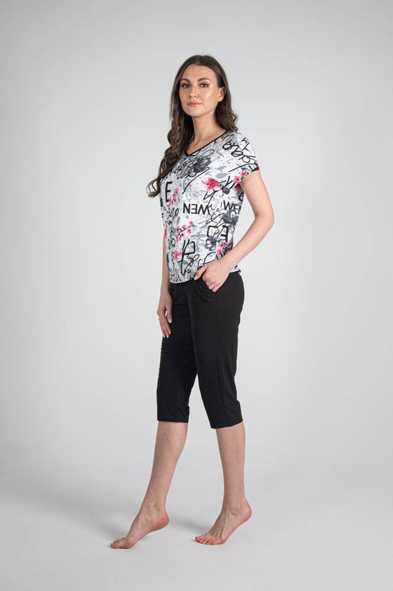 676 Soled Piżama Damska Forex - biały