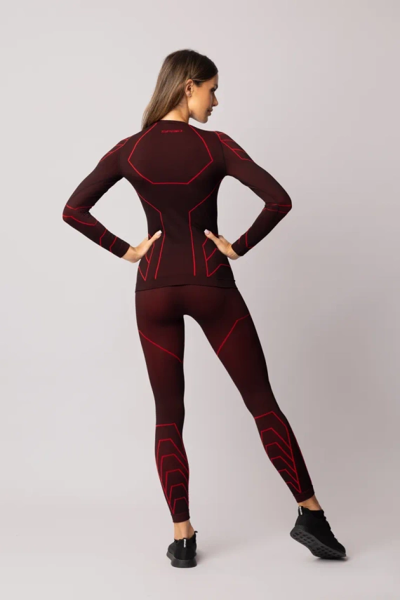 Rapid legginsy damskie Spaio black/red