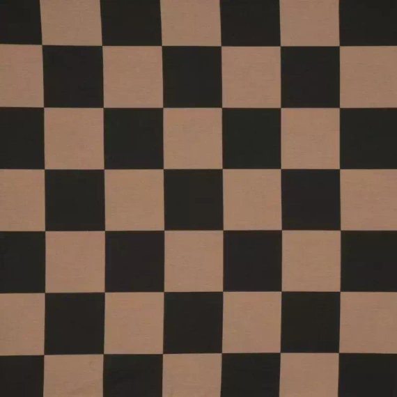 Sara 21 Pościel bawełniana kratka Eurofirany brązowy