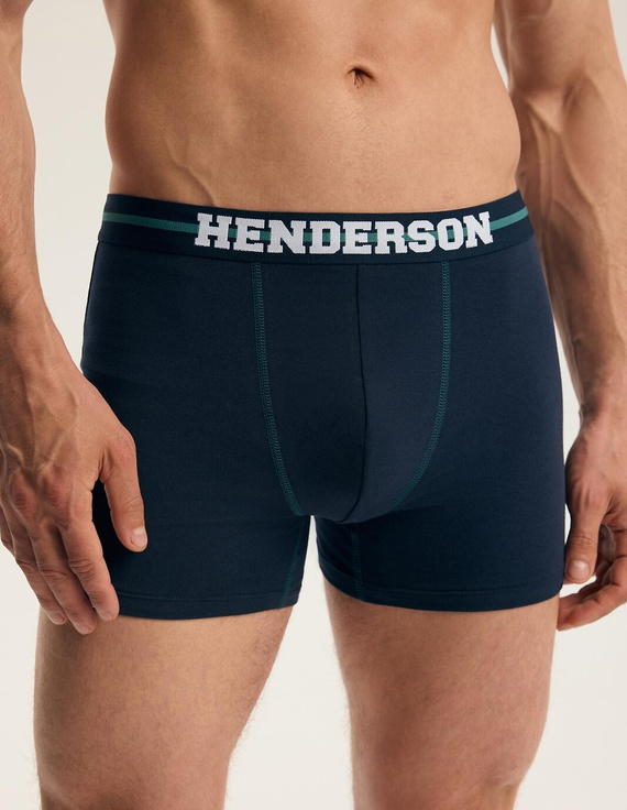 Bokserki Męskie Henderson 45468 Find-Pak Bawełniane z Szeroką Gumą Logo