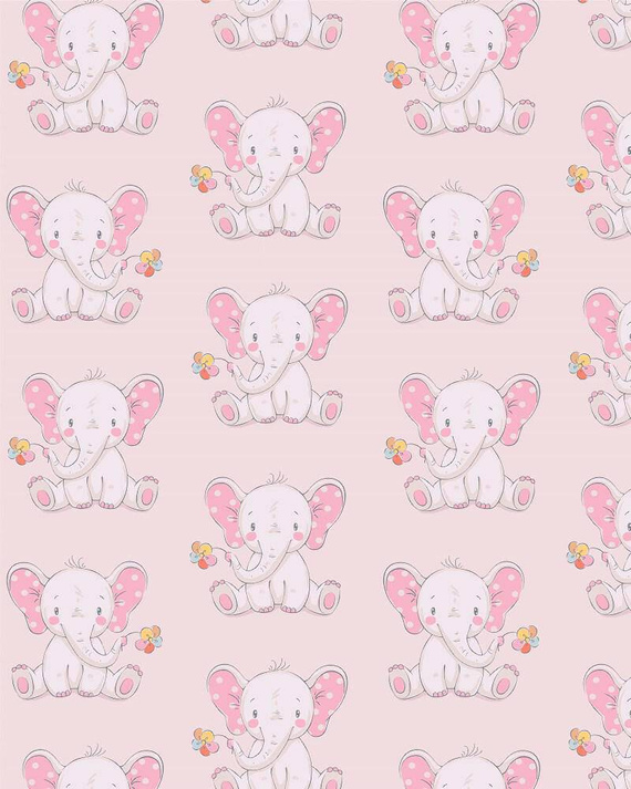 Milo sherpa słonik kocyk włochacz dwustronny różowy