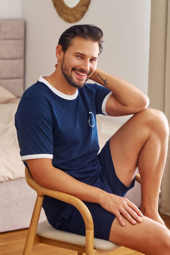 7218 Piżama Męska Doctor Nap - navy blue