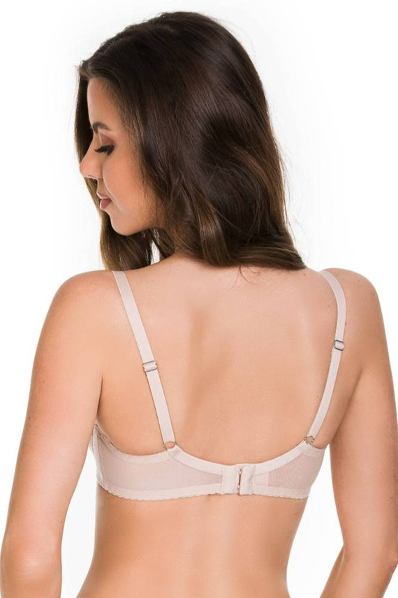 01099 Mila Biustonosz usztywniany full cup Mediolano beżowy